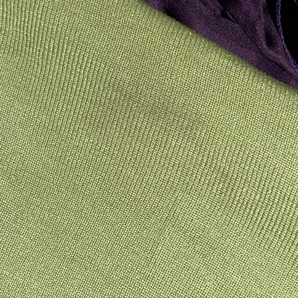 Diane Von Furstenberg Light Green Draped Knit Dress Shirt Combo - Picture 8 of 8